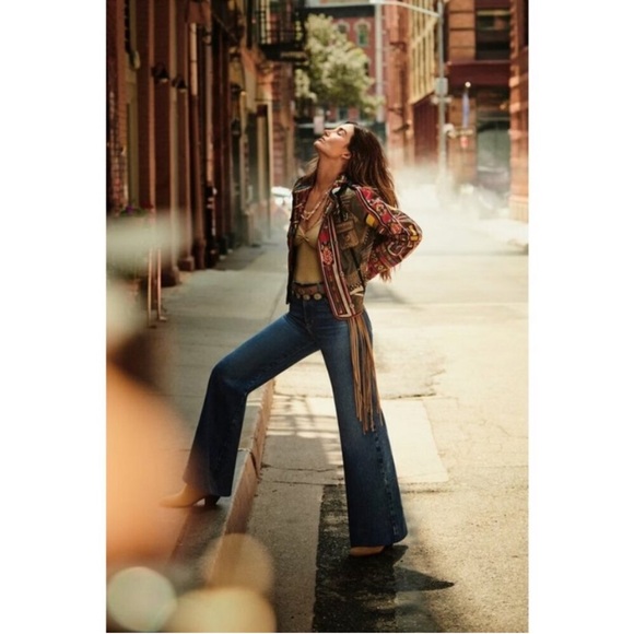 Johnny Was Denim - Johnny Was and Sasson Dark Blue Flare Jeans